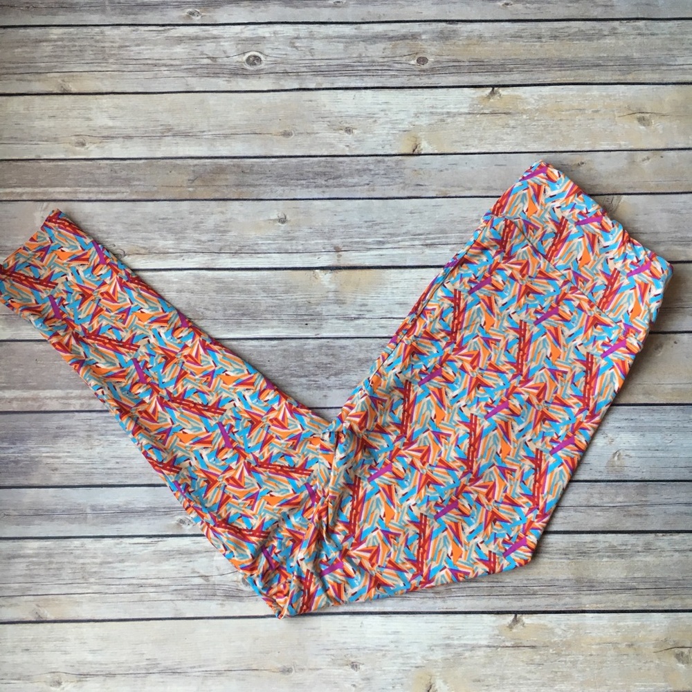 LuLaRoe TC Leggings | Multi Color Splatter Print